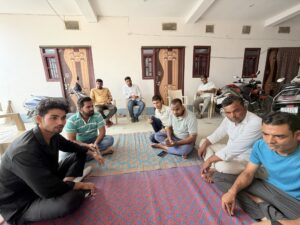 मुसरीघरारी में रविवार को पैदल मार्च को लेकर युवाओं की हुई बैठक